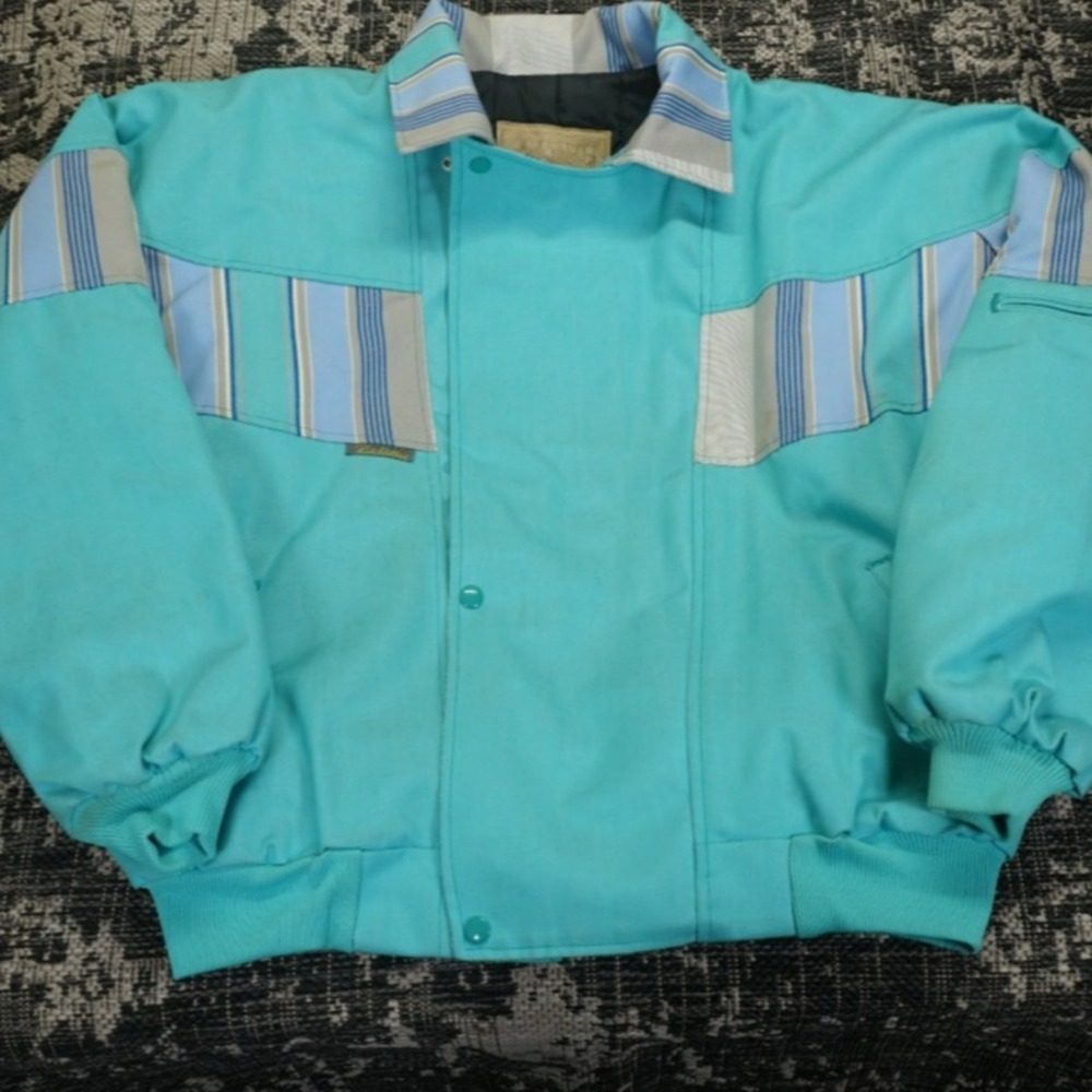 Vintage Rode Walker XL Teal Jacket Striped Tribal Western Color Block Retro Y2K